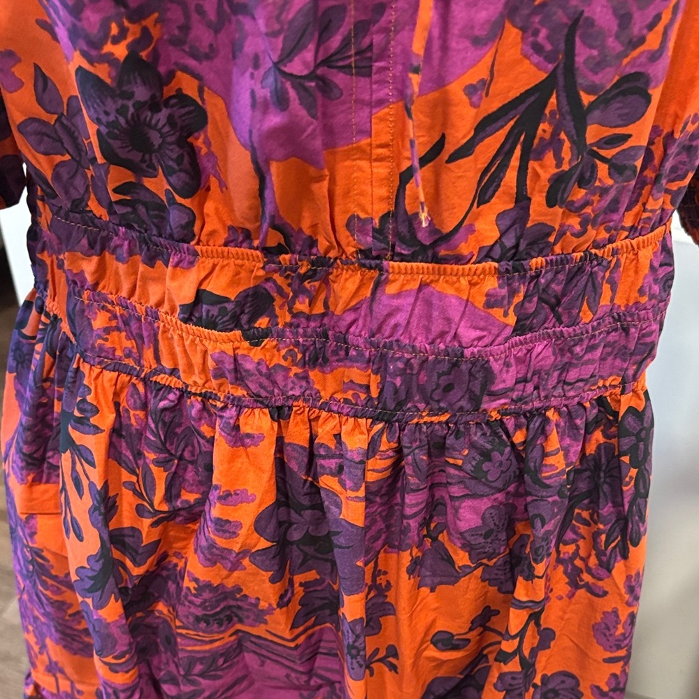 Anthropologie Orange and Purple Maxi Dress - Picture 5 of 10